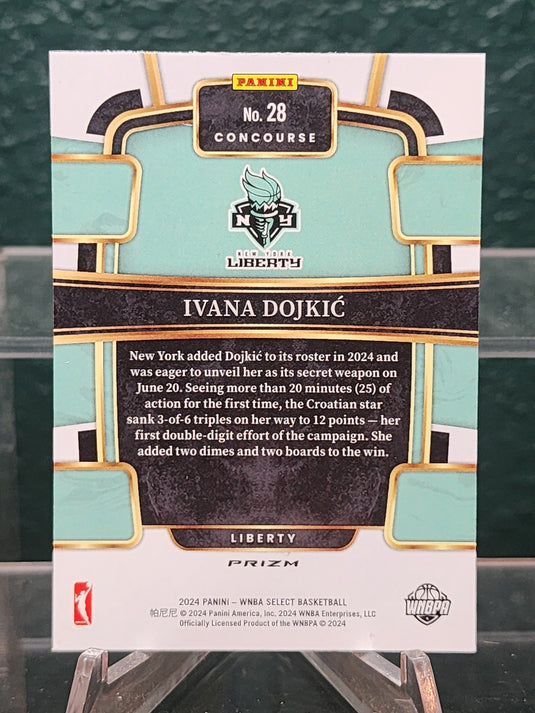 2024 Panini Select WNBA #28 Ivana Dojkic Red Ice Prizms