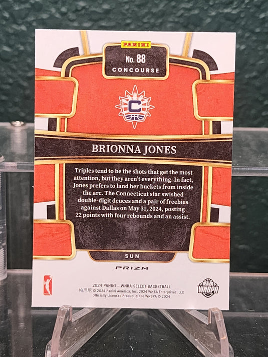 2024 Panini Select WNBA #88 Brionna Jones Silver Prizms