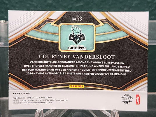 2024 Panini Select WNBA #23 Courtney Vandersloot Snapshots Flash Prizms