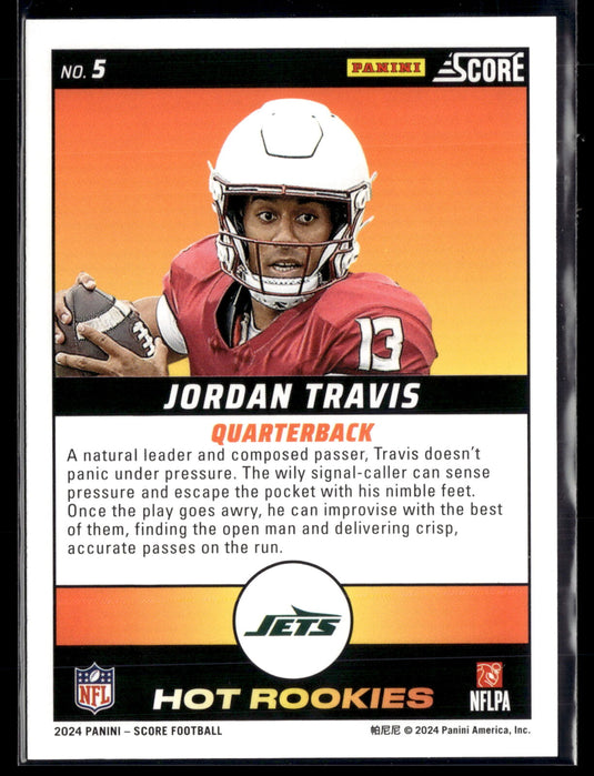 2024 Score #5 Jordan Travis Hot Rookies