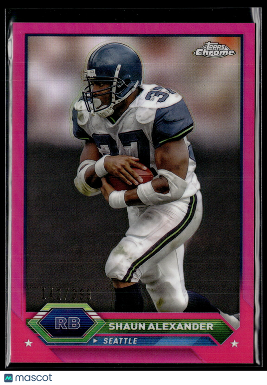 2023 Topps Composite #48 Shaun Alexander Topps Chrome Magenta Refractor #/399