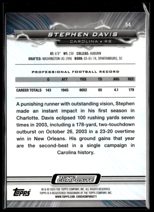 2023 Topps Composite #54 Stephen Davis Resurgence Refractor