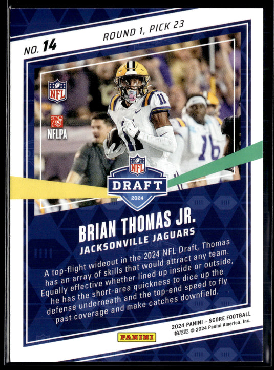 2024 Score #14 Brian Thomas Jr. NFL Draft