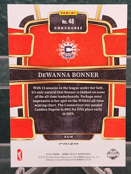 2024 Panini Select WNBA #48 DeWanna Bonner Silver Prizms