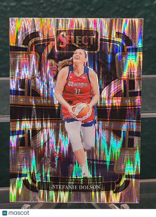 2024 Panini Select WNBA #9 Stefanie Dolson Silver Flash Prizms