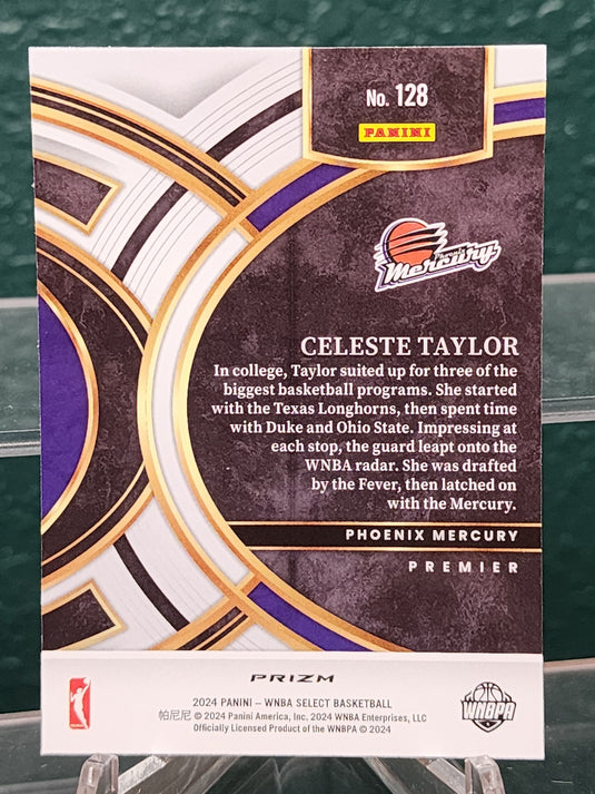 2024 Panini Select WNBA #128 Celeste Taylor Pink Ice Prizms