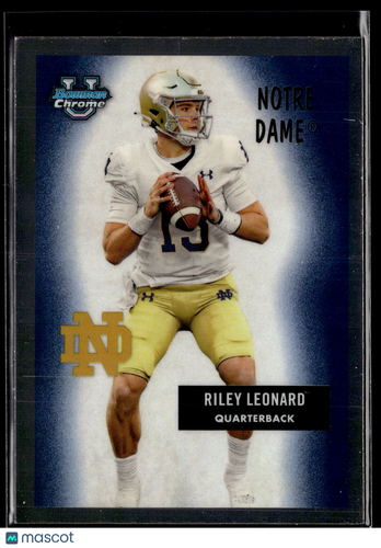 2024 Bowman Chrome University - 1955 Bowman Football #55B-30 Riley Leonard