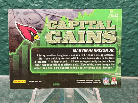 2024 Mosaic #22 Marvin Harrison Jr. Capital Gains Prizm