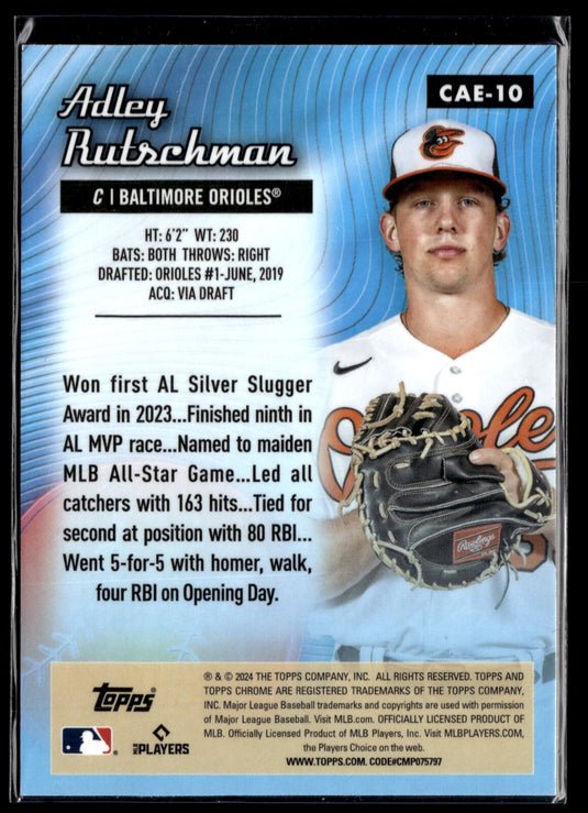 2024 Topps Chrome #CAE-10 Adley Rutschman Chrome All-Etch