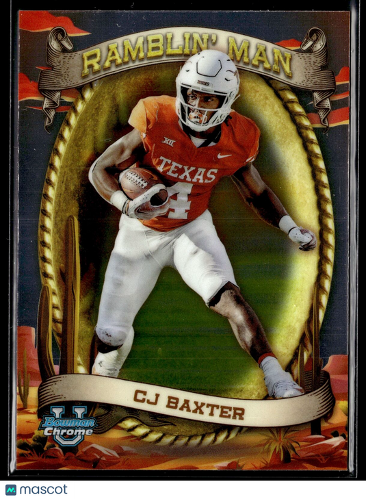 2024 Bowman Chrome University - Ramblin’ Man #RM-6 CJ Baxter