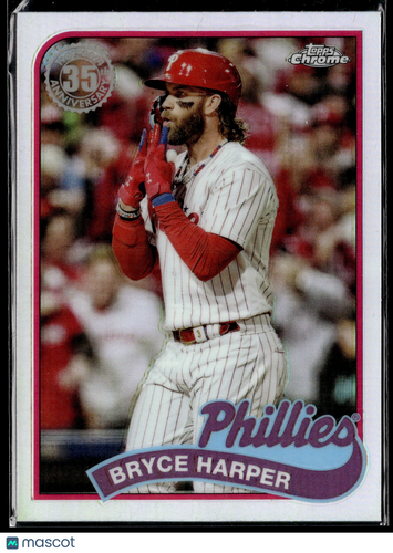 2024 Topps Chrome #89CB-10 Bryce Harper 1989 Topps Baseball 35th Anniversary