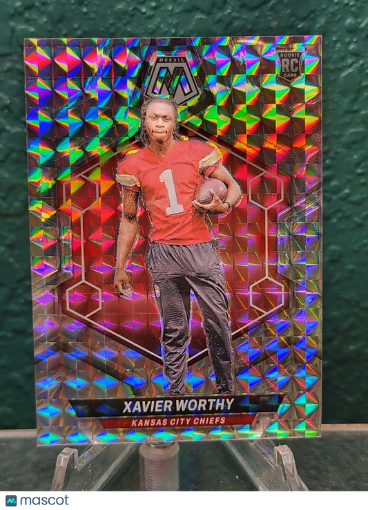 2024 Mosaic #328 Xavier Worthy Silver Mosaic