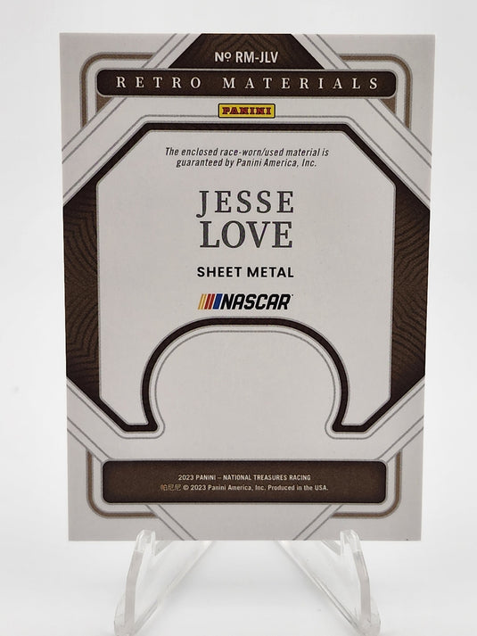 2023 Panini NT #RM-JLV Jesse Love Retro Materials SHEET METAL /99