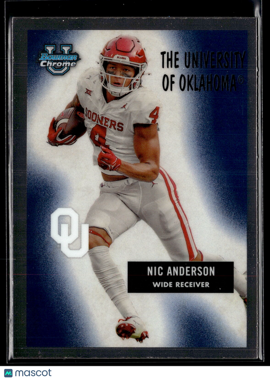 2024 Bowman Chrome University - 1955 Bowman Football #55B-25 Nic Anderson