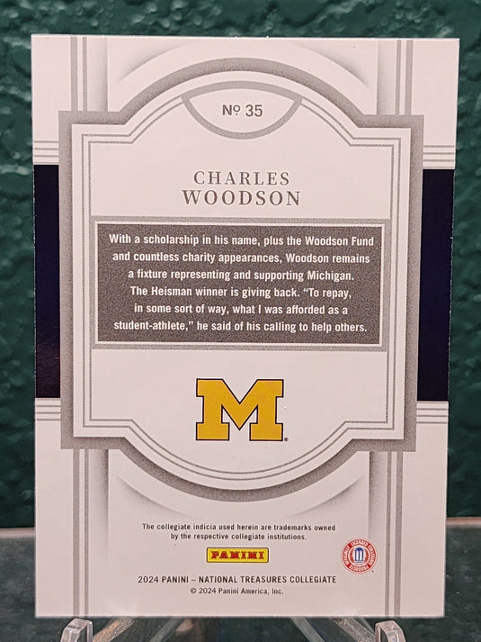 2024 NT Collegiate #35 Charles Woodson Silver Century #/60