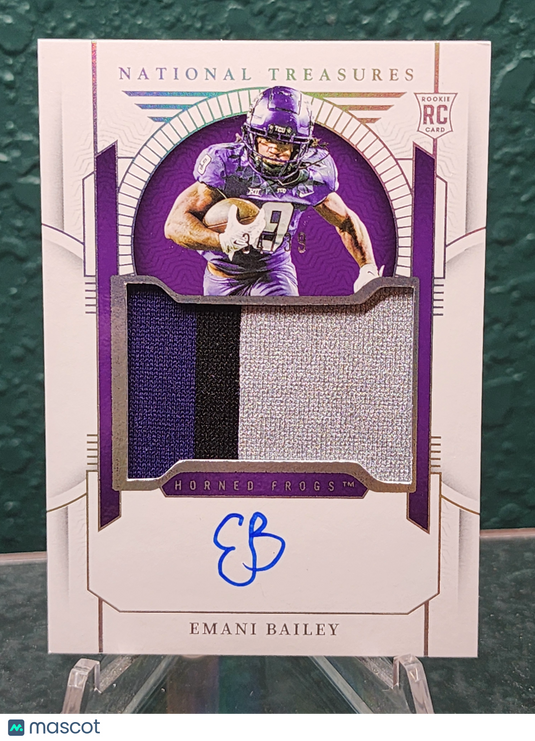 2024 Panini National Treasures Collegiate #65 Emani Bailey Silver #/39