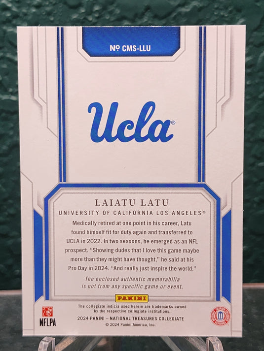 2024 NT Collegiate #CMS-LLU Laiatu Latu Combo Materials #/25