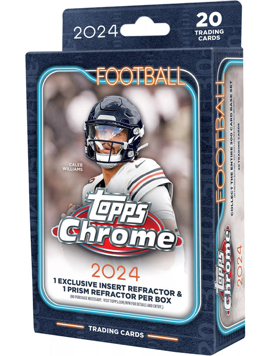 2024 Topps CHROME Football Hanger Pack