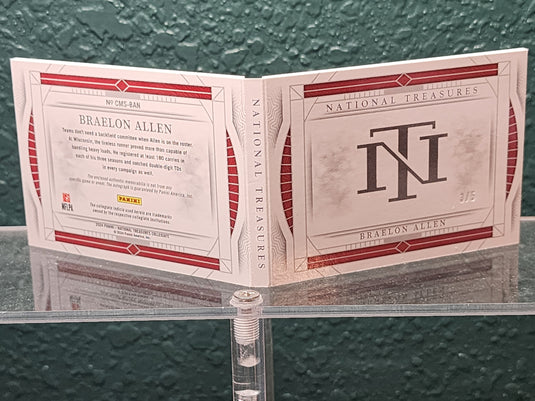 2024  NT Collegiate #CMS-BAN Braelon Allen College Signature Booklet Logo #/5