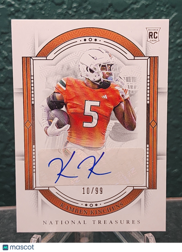 2024 Panini NT Collegiate #RS-KKS Kamren Kinchens Rookie Signatures #/99