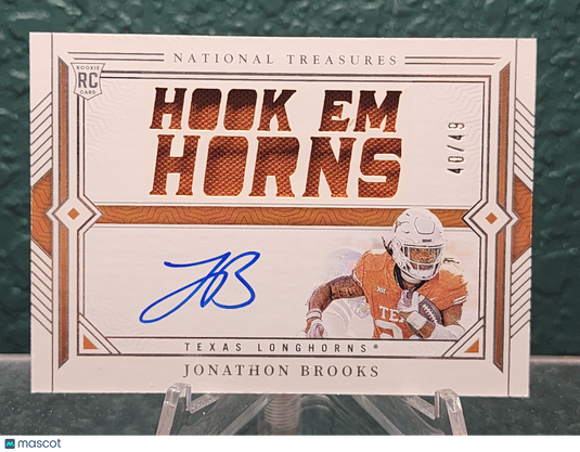 2024  NT Collegiate #TSS-JB Jonathon Brooks Team Slogan Signatures Die Cuts #/49