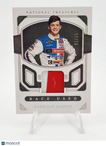 2023 Panini National Treasures #RU-HBT Harrison Burton Race Used Firesuits #/99