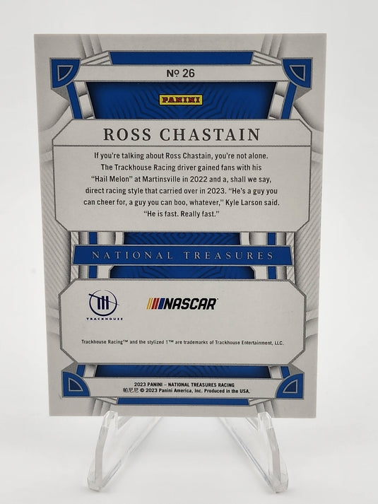 2023 Panini National Treasures #26 Ross Chastain Midnight #/20