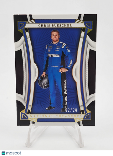 2023 Panini National Treasures #24 Chris Buescher Midnight #/20