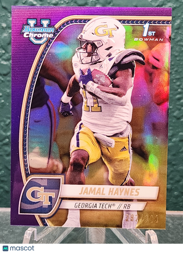 2024 Bowman Chrome University #90 Jamal Haynes Purple Refractor #/399