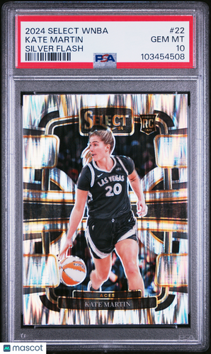 2024 Panini Select Wnba #22 Kate Martin Silver Flash PSA 10