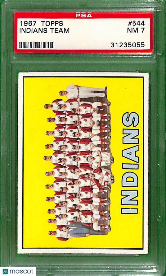 1967 Topps Cleveland Indians #544 PSA 7