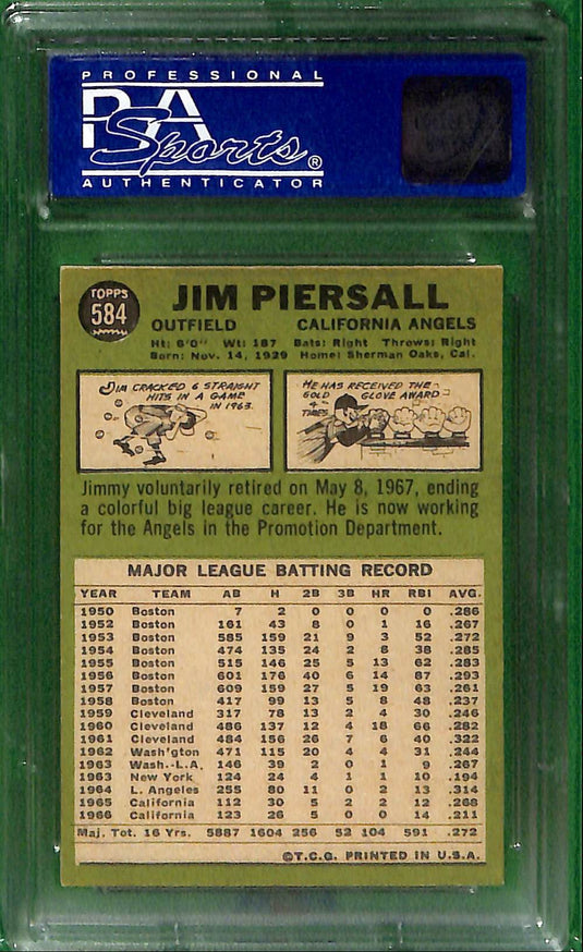 1967 Topps Jim Piersall