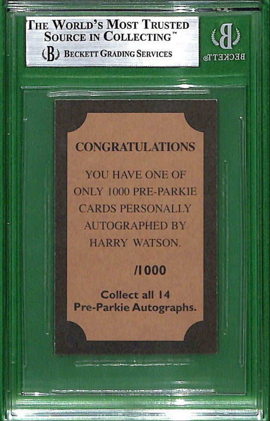 Pre-Parkie Autographs Watson, Harry #NNO BGS Authentic Auto