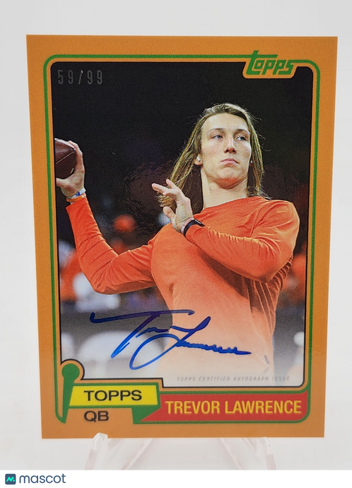 2021 Topps Football Trevor Lawrence #21-A /99 Autograph