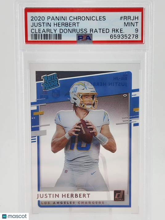 2020 Panini Clearly Donruss Rated Rookies Justin Herbert