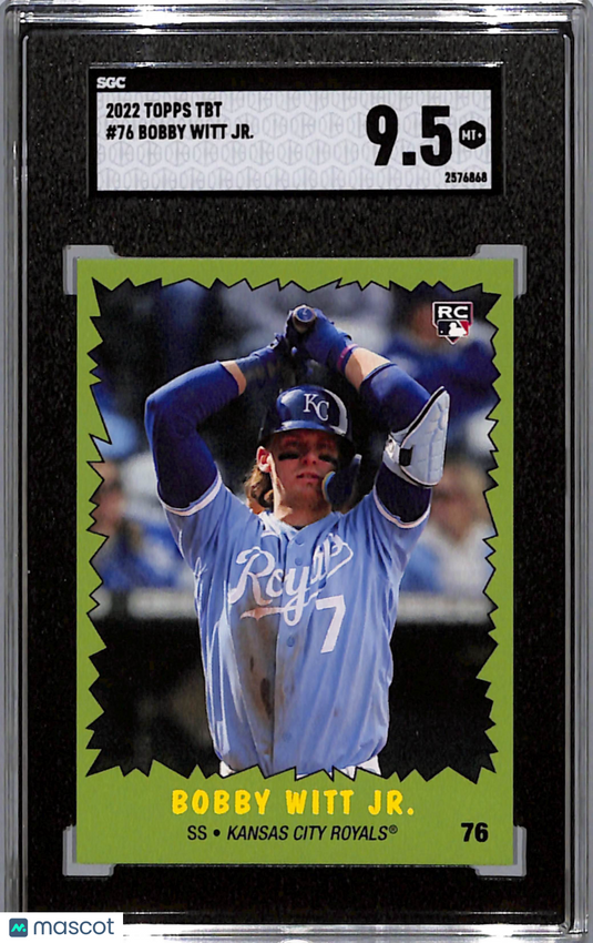 2022 Topps Tbt Bobby Witt JR. #76 SGC 9.5