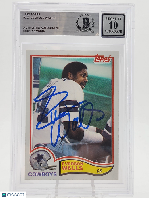 1982 Topps Everson Walls #327 Rookie BGS 10