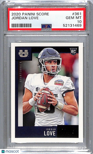 2020 Panini Score Jordan Love #361 PSA 10
