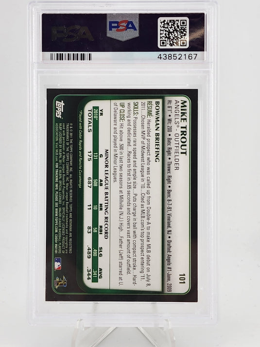 2011 Bowman Draft Mike Trout