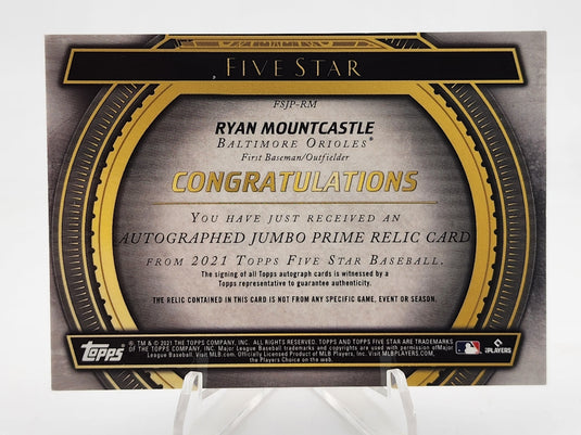 2021 Topps Five Star Ryan Mountcastle