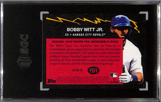 2022 Topps Tbt Bobby Witt JR. #76 SGC 9.5