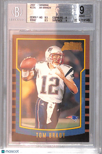 2000 Bowman Tom Brady #236 BGS 9