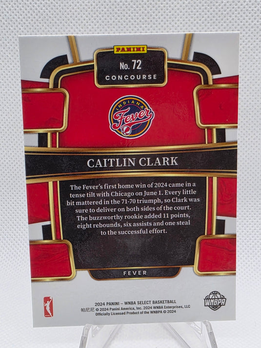 2024 Panini Select Caitlin Clark #72 RC