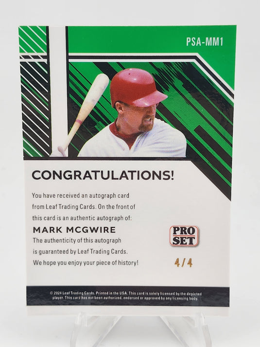2024 Leaf Pro Set Mark McGwire