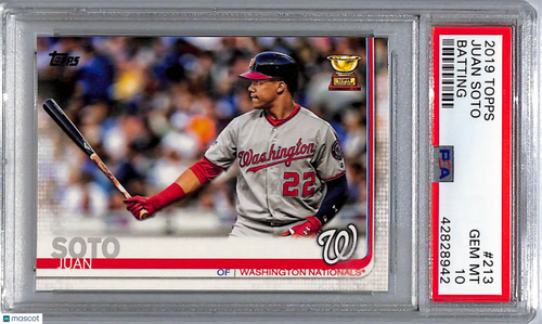 2019 Topps Juan Soto #213 PSA 10