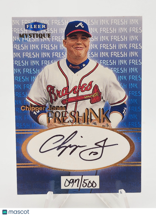 1999 Fleer Fresh Ink Chipper Jones Autograph 097/500