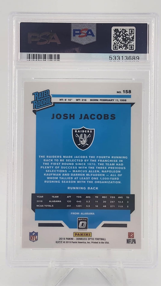 2019 Panini Donruss Optic Josh Jacobs