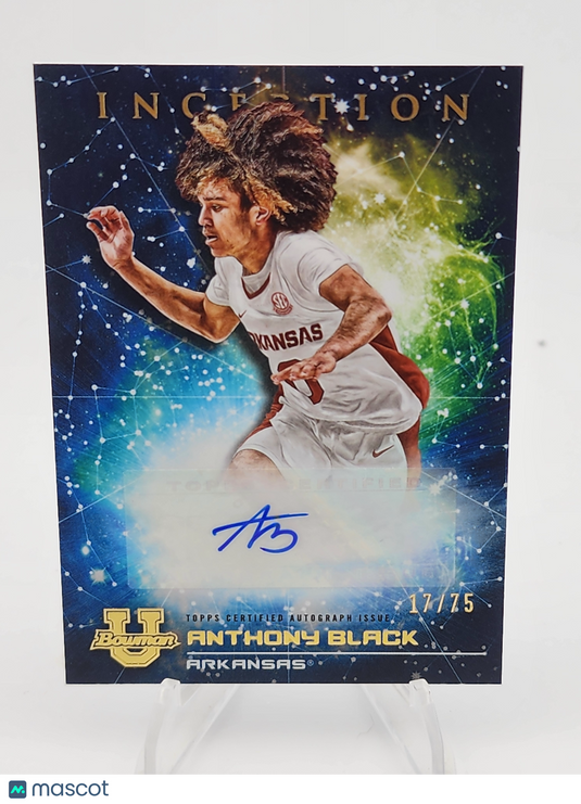 2023 Bowman University Inception Anthony Black #PMP-AB /75 Autograph