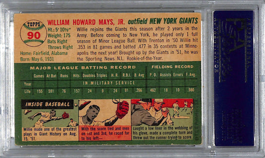 1954 Topps Willie Mays #90 PSA 5