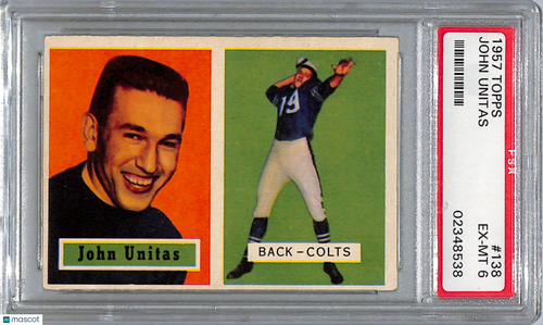 1957 Topps John Unitas #138 PSA 6